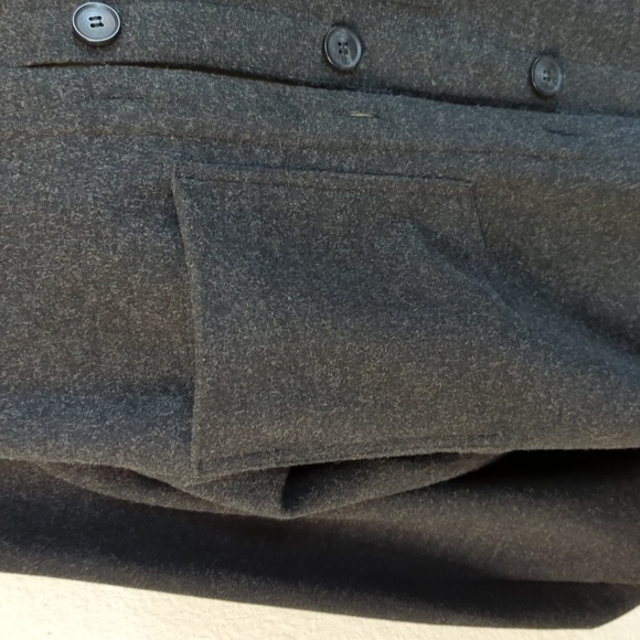 H&M Collar Button Down Fleece Shacket Jacket Gray XS hipster casual fall hiking - Picture 4 of 9